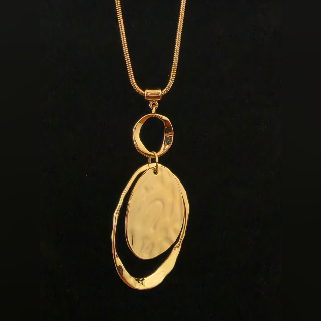 14th & Union Nwt Gold Double Pendant Necklace